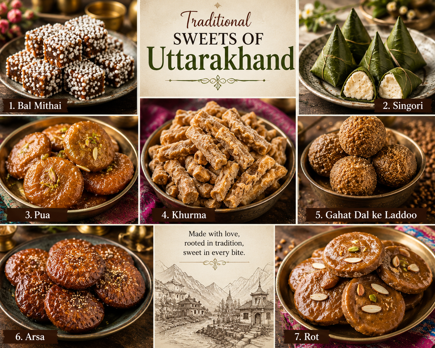 Traditional sweets of Uttarakhand